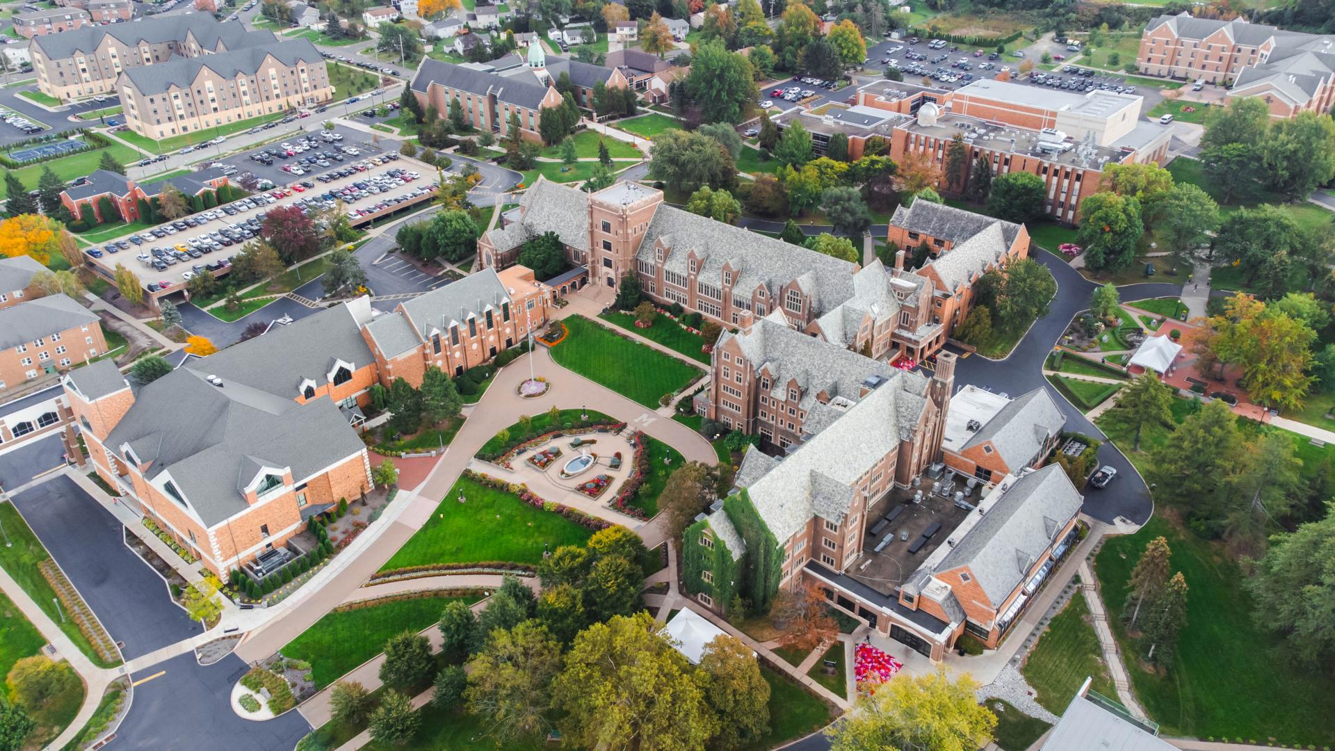 a drone shot of Ĳʿ university