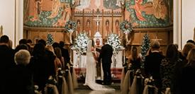 2022 Hurst Wedding in the Christ the King Chapel at Ĳʿ University